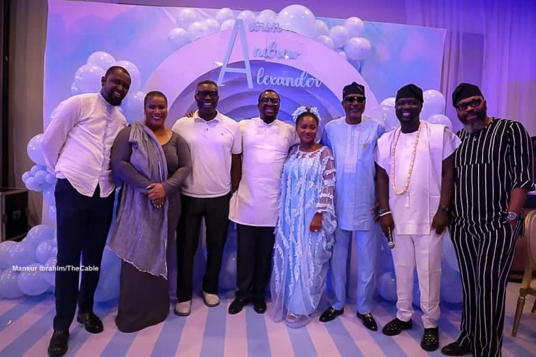 Pictures of Ali Baba’s triplets dedication: AY Makun, Seyi Law, others grace event in Lagos